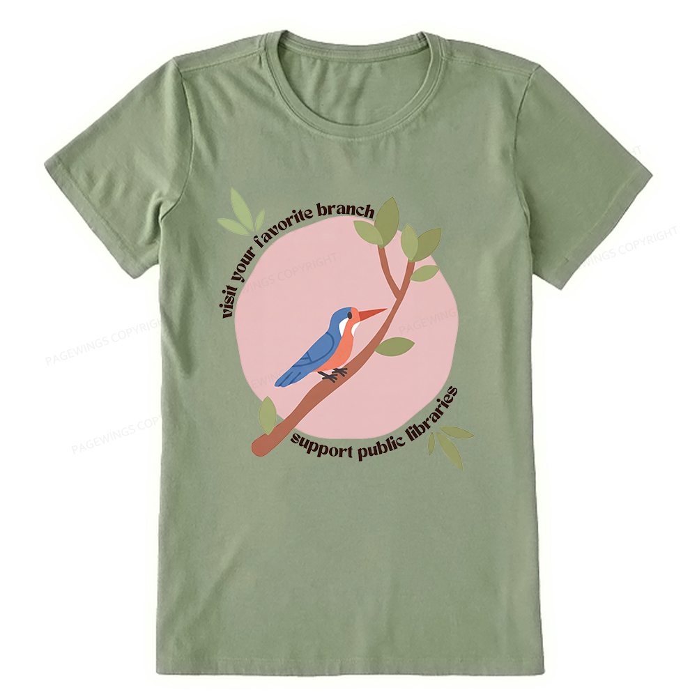 Pagewing Visit Your Favorite Branch16175 Bookish Unisex Classic T-shirt