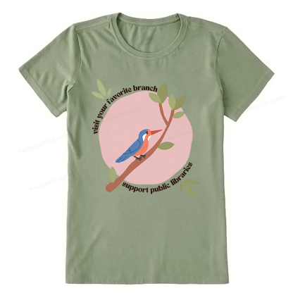 Pagewing Visit Your Favorite Branch16175 Bookish Unisex Classic T-shirt