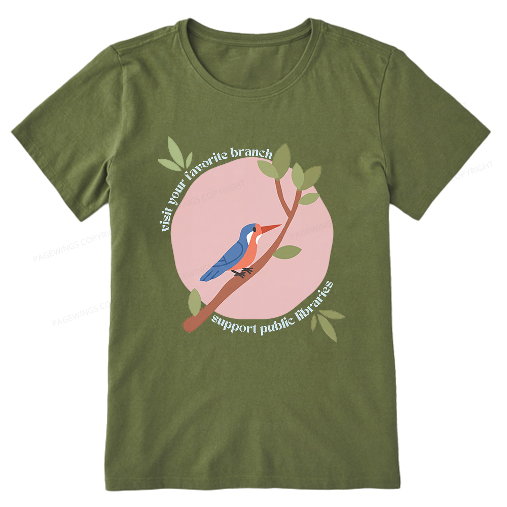 Pagewing Visit Your Favorite Branch16175 Bookish Unisex Classic T-shirt