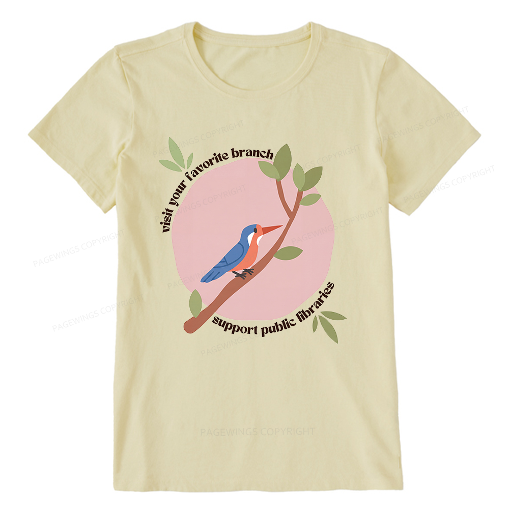 Pagewing Visit Your Favorite Branch16175 Bookish Unisex Classic T-shirt