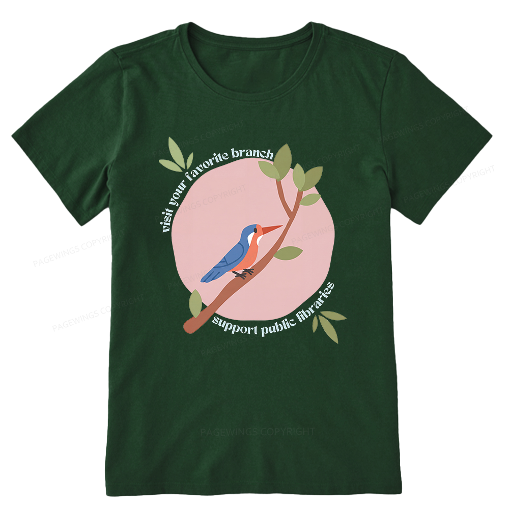 Pagewing Visit Your Favorite Branch16175 Bookish Unisex Classic T-shirt
