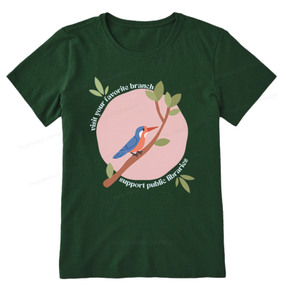 Pagewing Visit Your Favorite Branch16175 Bookish Unisex Classic T-shirt