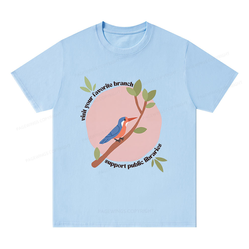 Pagewing Visit Your Favorite Branch16175 Bookish Unisex Classic T-shirt