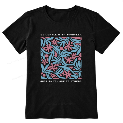 Pagewings Be Gentle With Yourself15939 Bookish Unisex Classic T-shirt