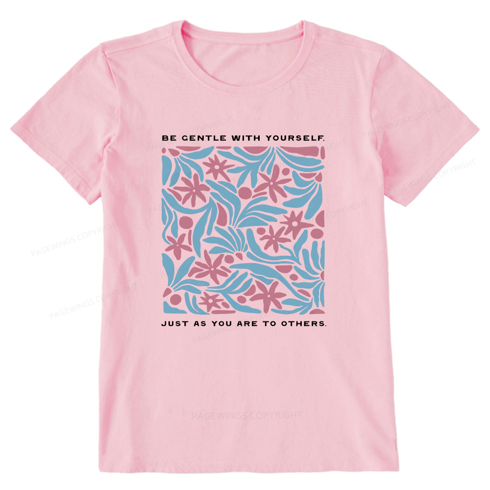 Pagewings Be Gentle With Yourself15939 Bookish Unisex Classic T-shirt