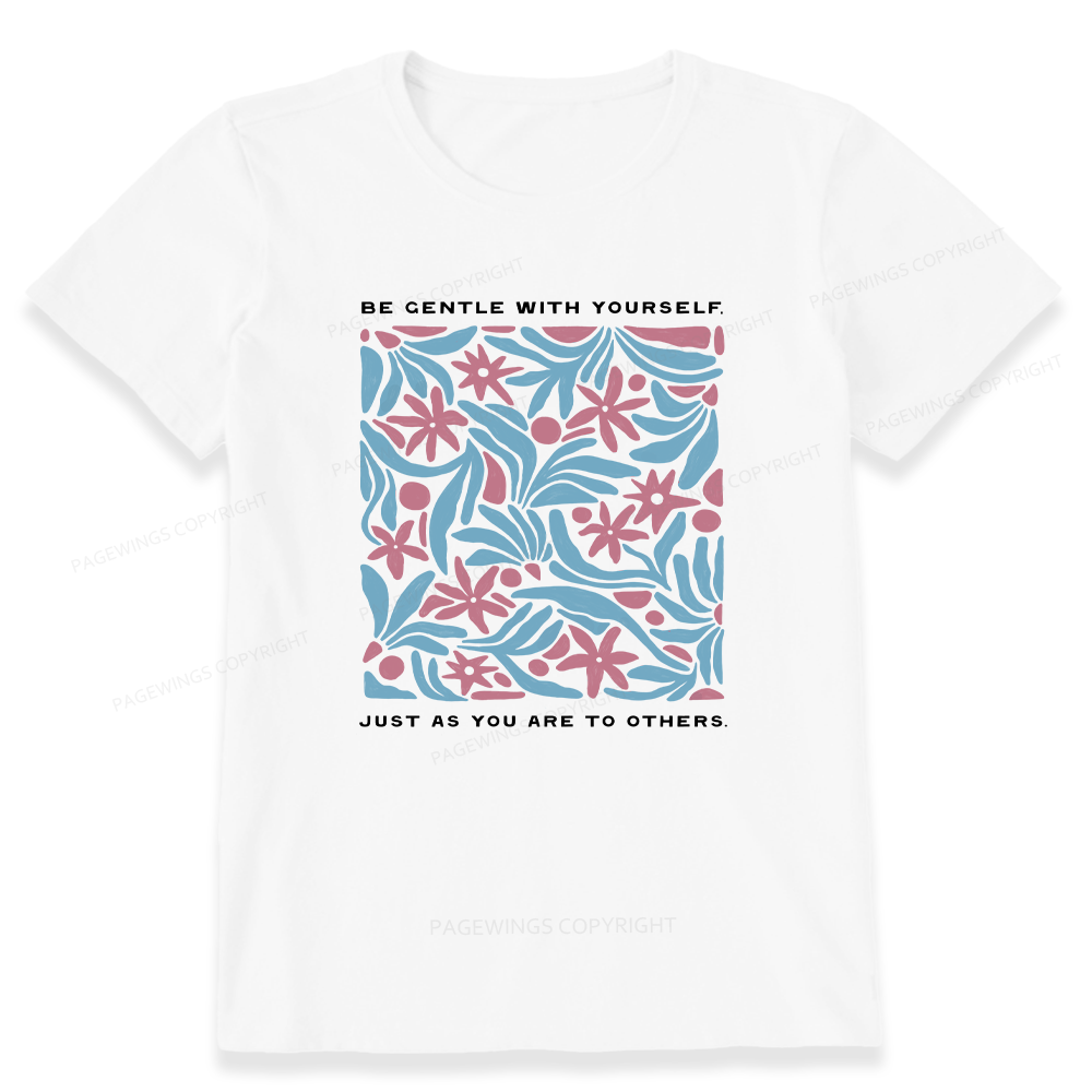 Pagewings Be Gentle With Yourself15939 Bookish Unisex Classic T-shirt
