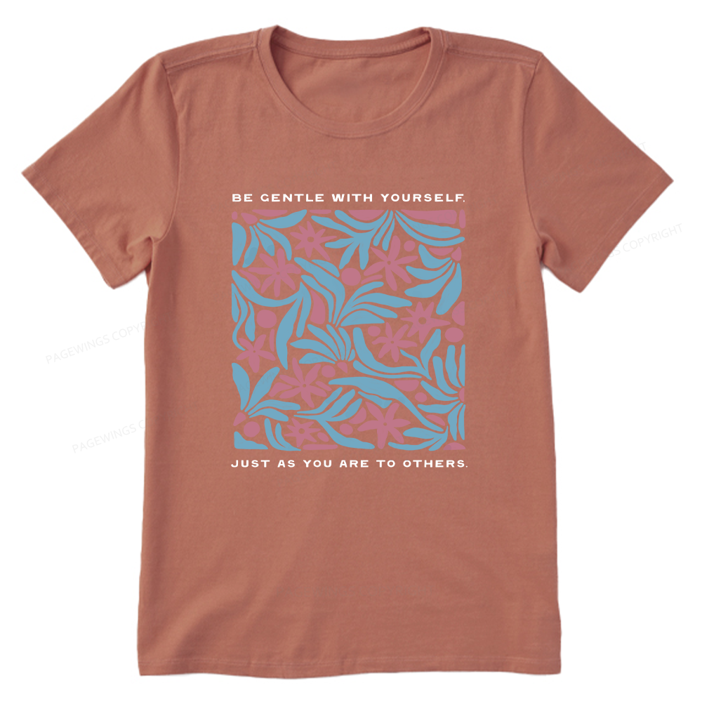Pagewings Be Gentle With Yourself15939 Bookish Unisex Classic T-shirt