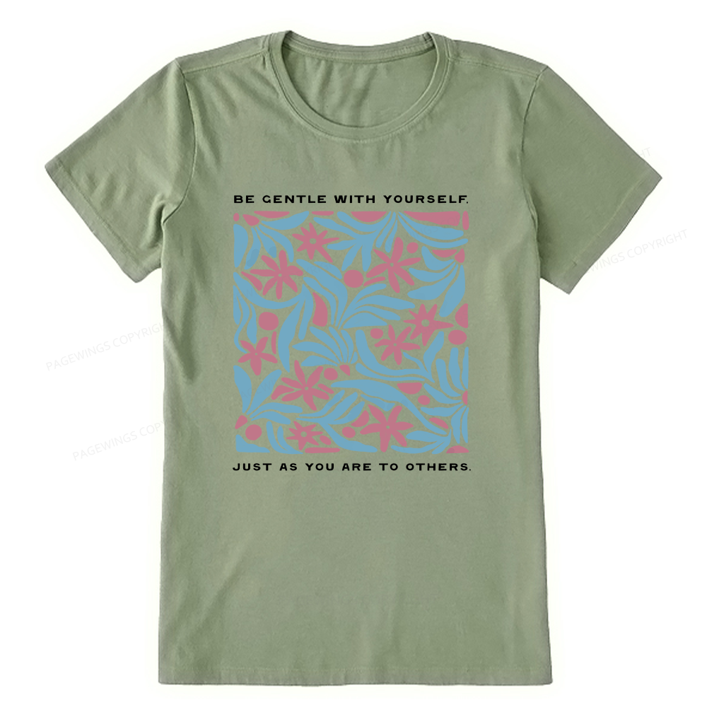 Pagewings Be Gentle With Yourself15939 Bookish Unisex Classic T-shirt