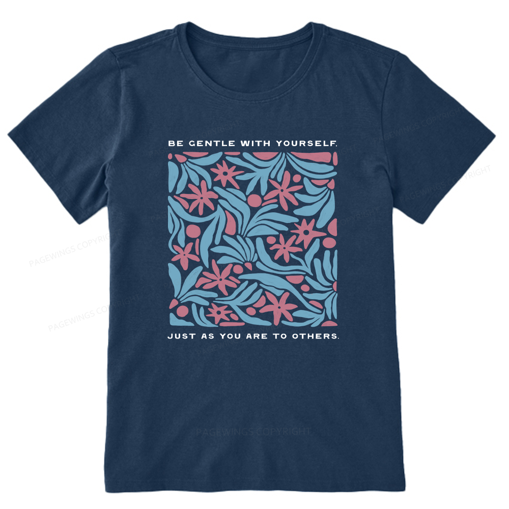 Pagewings Be Gentle With Yourself15939 Bookish Unisex Classic T-shirt