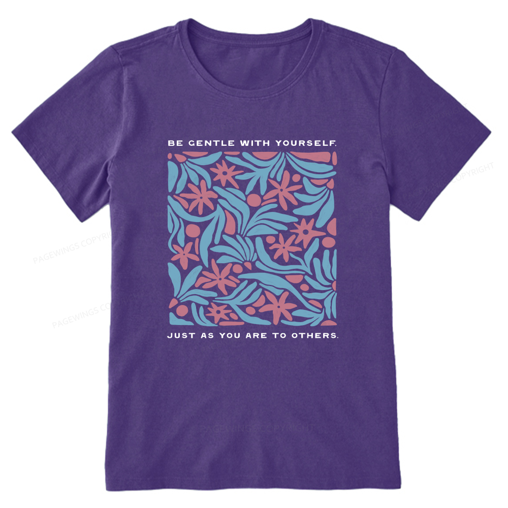 Pagewings Be Gentle With Yourself15939 Bookish Unisex Classic T-shirt