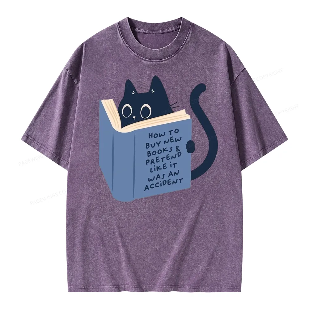 Pagewings How To Buy New Books Unisex Washed T-shirt