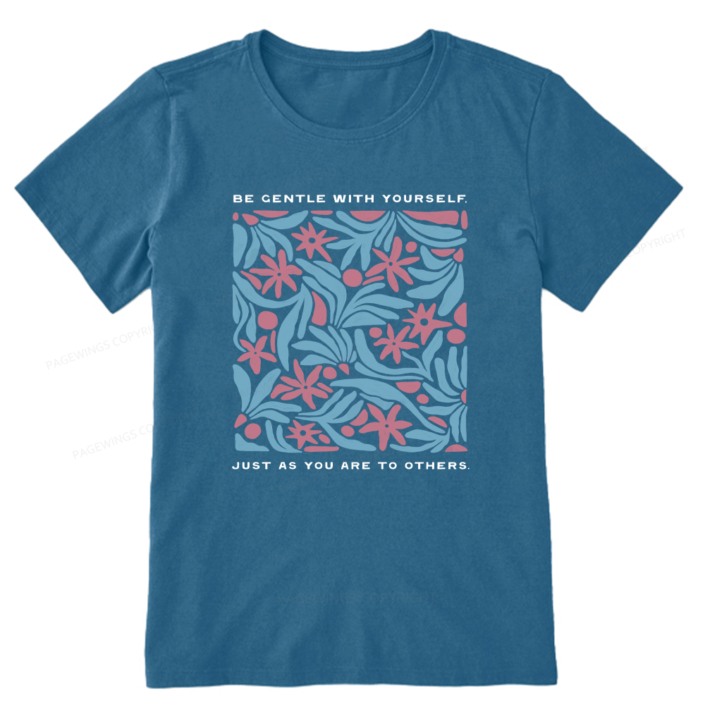 Pagewings Be Gentle With Yourself15939 Bookish Unisex Classic T-shirt