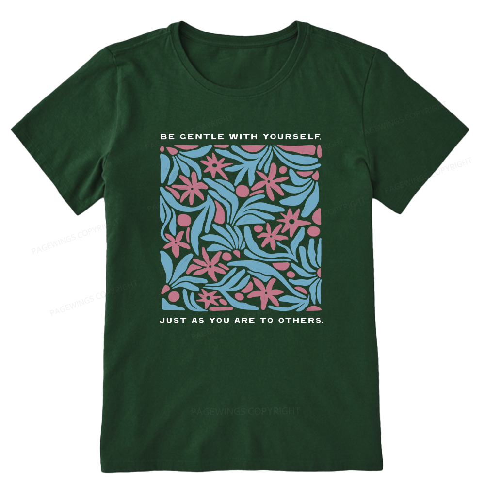 Pagewings Be Gentle With Yourself15939 Bookish Unisex Classic T-shirt