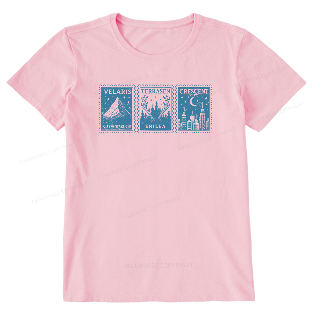 Pagewings Crescent Postcard13208 Bookish Unisex Classic T-shirt