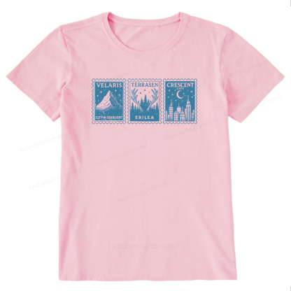 Pagewings Crescent Postcard13208 Bookish Unisex Classic T-shirt
