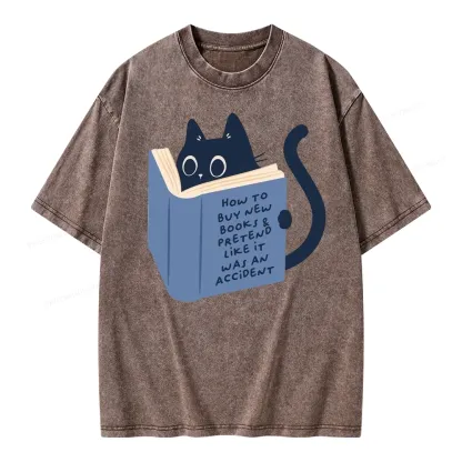 Pagewings How To Buy New Books Unisex Washed T-shirt