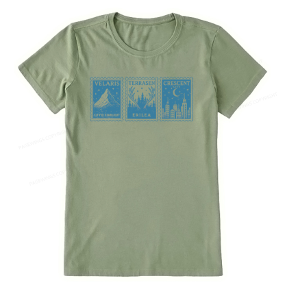 Pagewings Crescent Postcard13208 Bookish Unisex Classic T-shirt