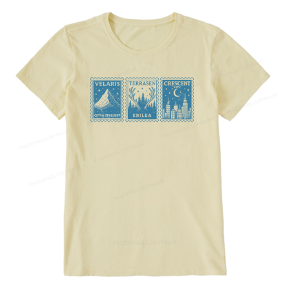 Pagewings Crescent Postcard13208 Bookish Unisex Classic T-shirt
