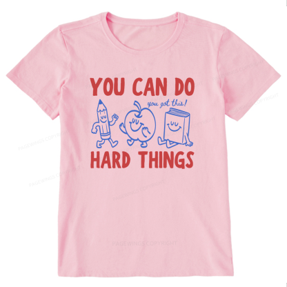 Pagewings You Can Do Hard Things16002 Bookish Unisex Classic T-shirt