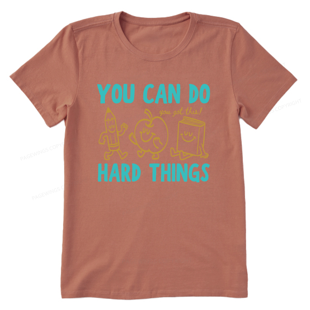 Pagewings You Can Do Hard Things16002 Bookish Unisex Classic T-shirt
