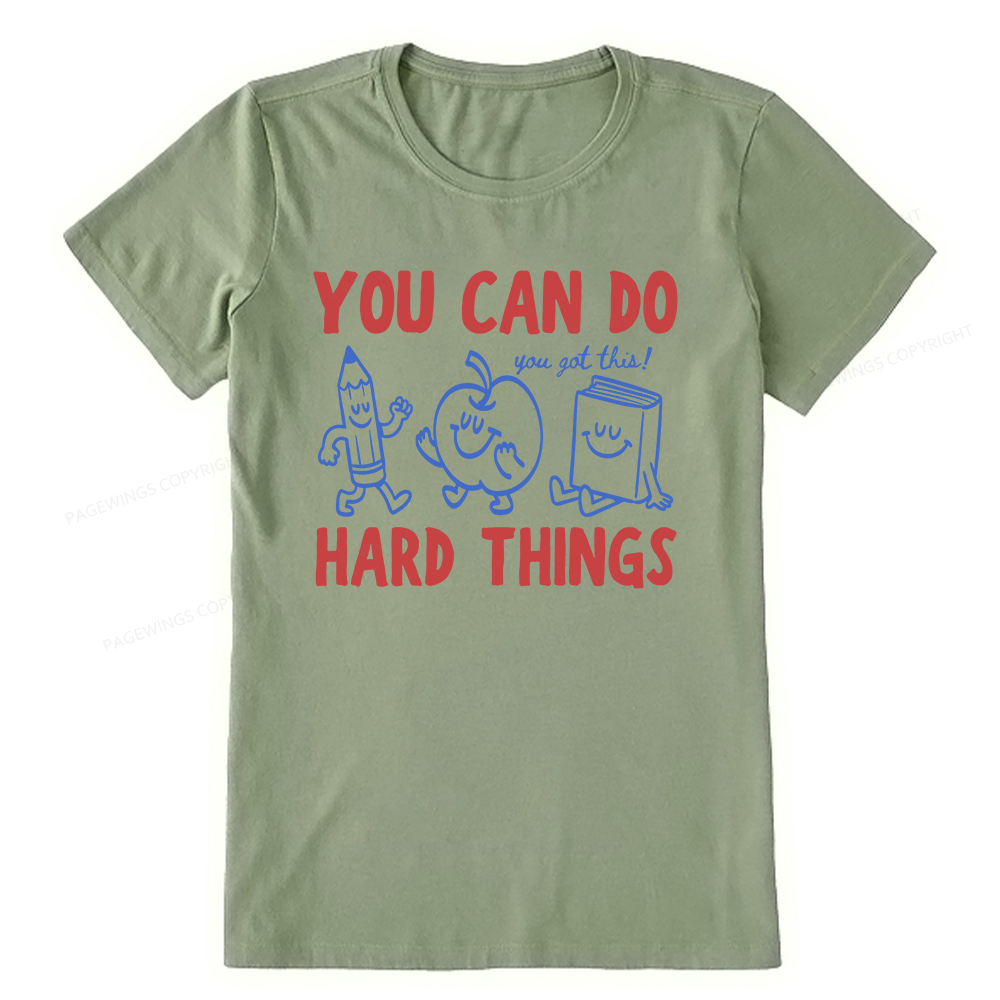 Pagewings You Can Do Hard Things16002 Bookish Unisex Classic T-shirt