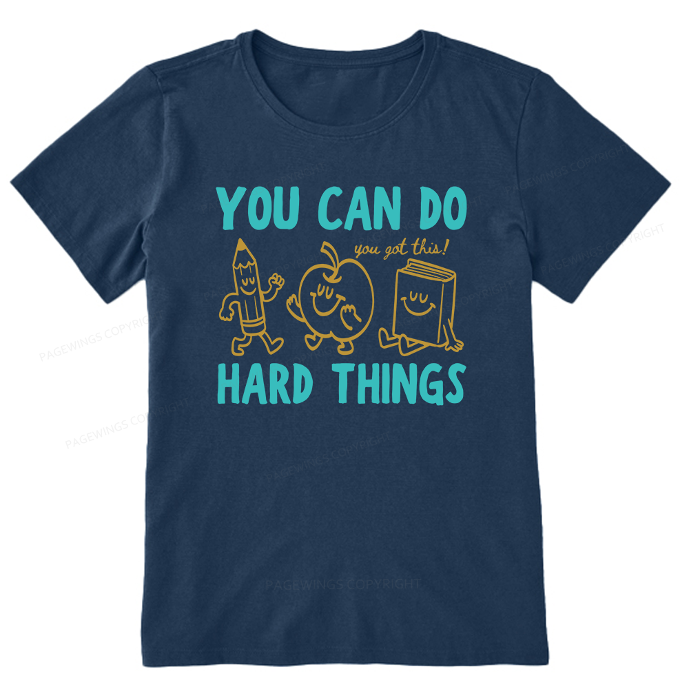 Pagewings You Can Do Hard Things16002 Bookish Unisex Classic T-shirt