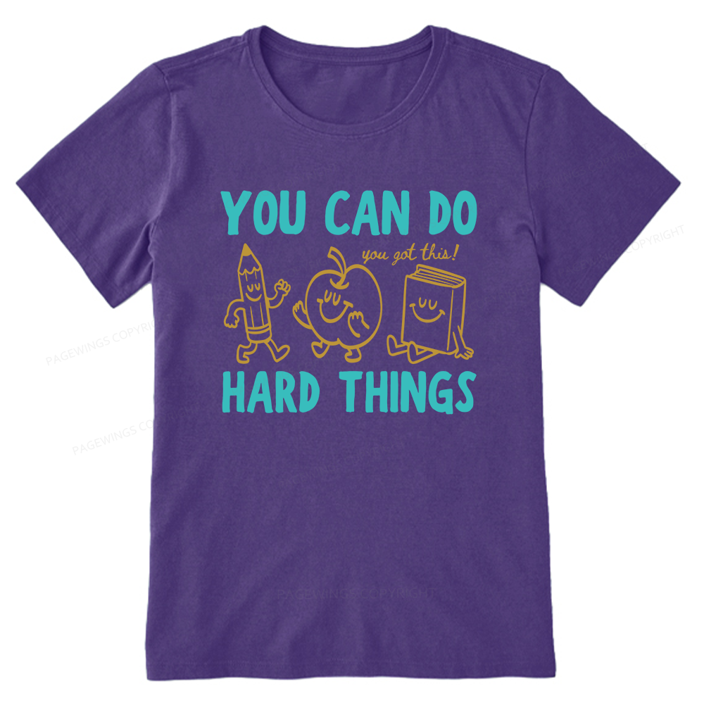 Pagewings You Can Do Hard Things16002 Bookish Unisex Classic T-shirt