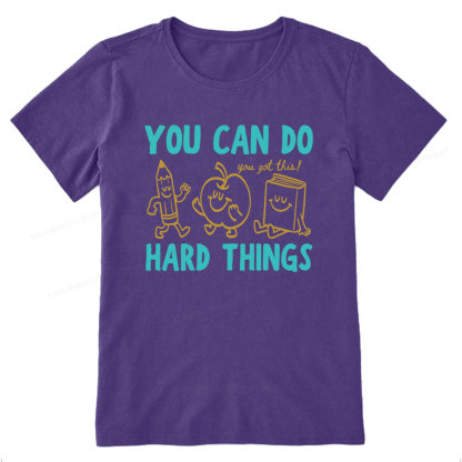 Pagewings You Can Do Hard Things16002 Bookish Unisex Classic T-shirt