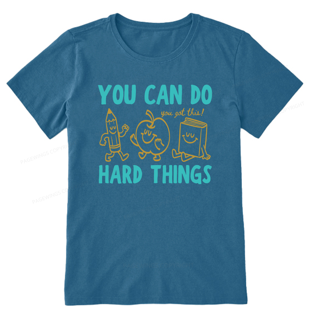 Pagewings You Can Do Hard Things16002 Bookish Unisex Classic T-shirt
