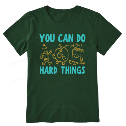 Pagewings You Can Do Hard Things16002 Bookish Unisex Classic T-shirt