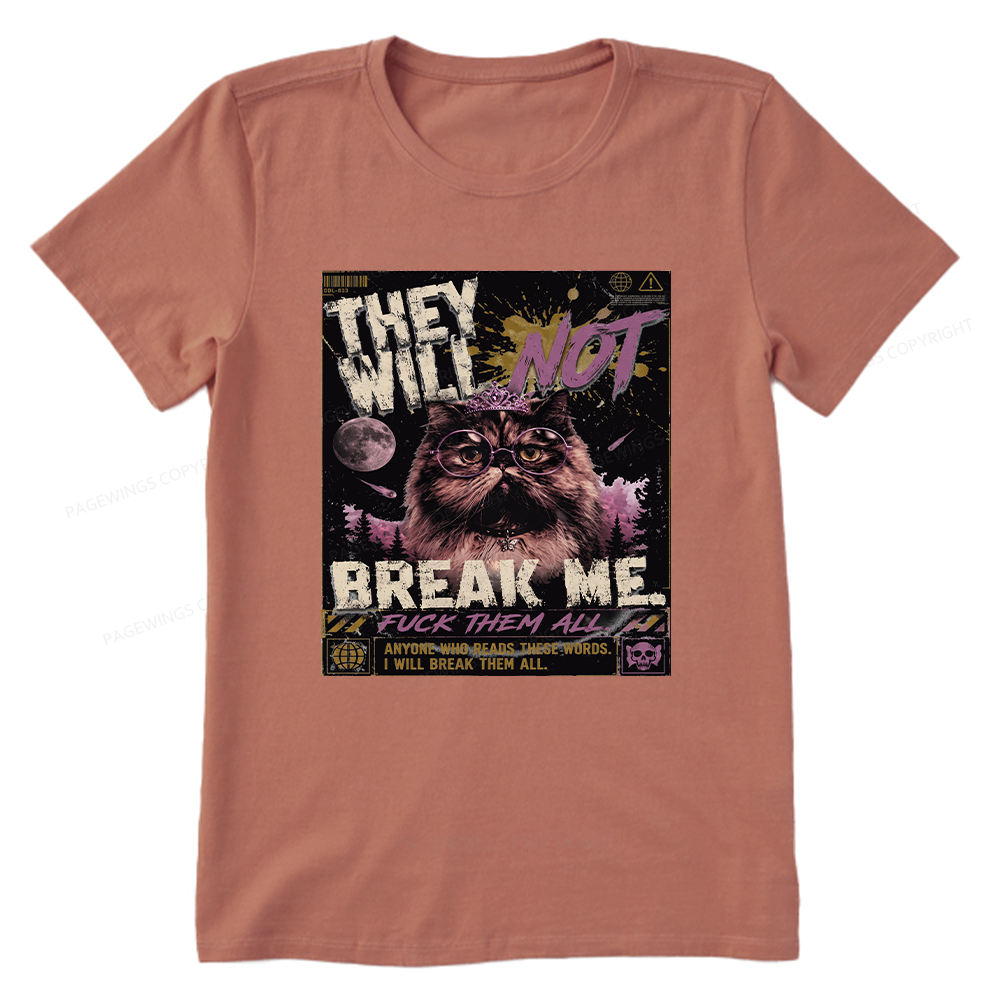 Pagewings You Will Not Break Me15982 Bookish Unisex Classic T-shirt