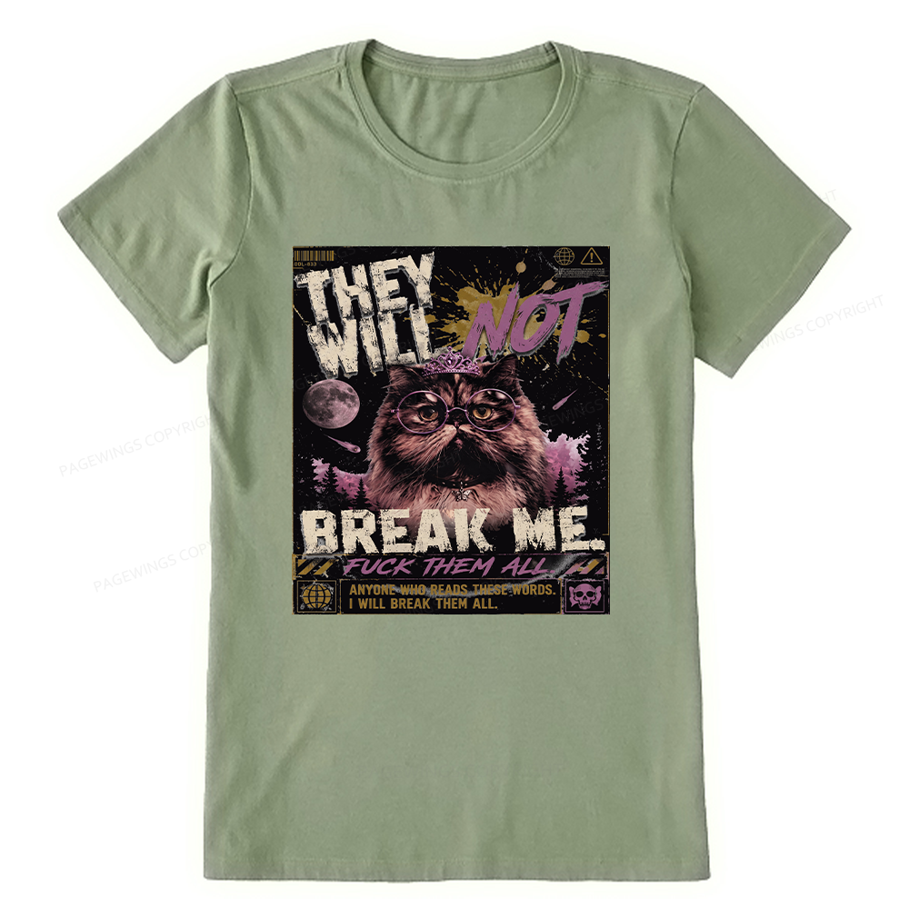 Pagewings You Will Not Break Me15982 Bookish Unisex Classic T-shirt