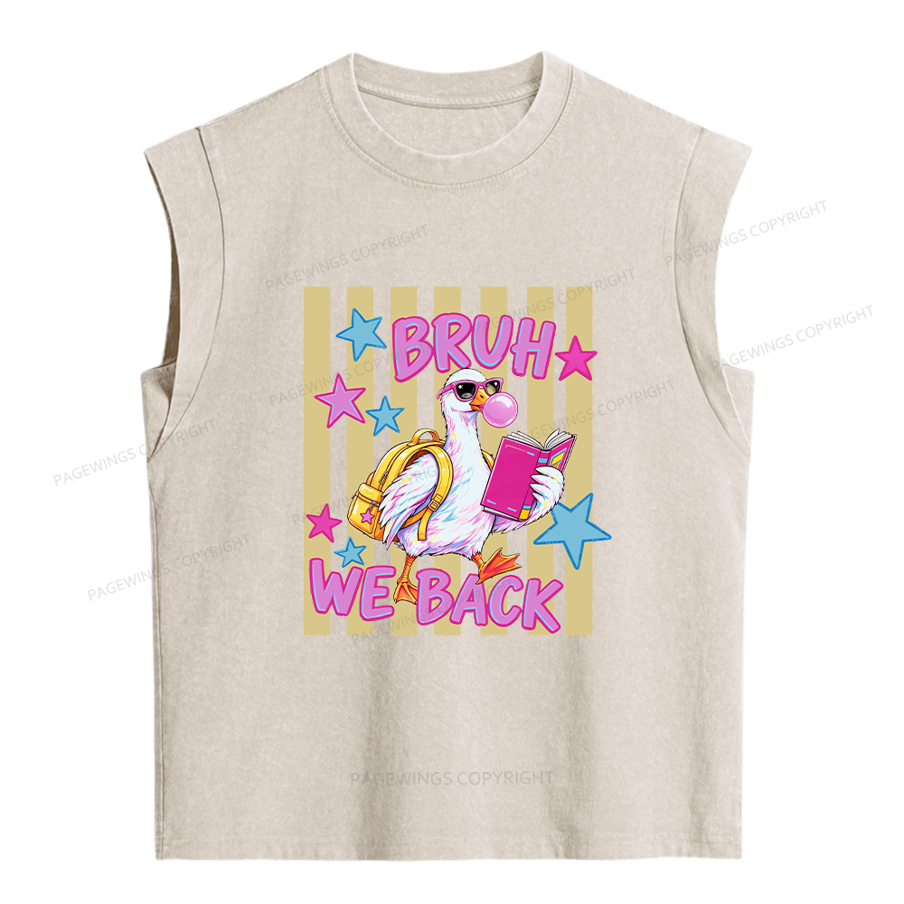 Pagewing Back To School Goose16201 Women's Washed Tank Top