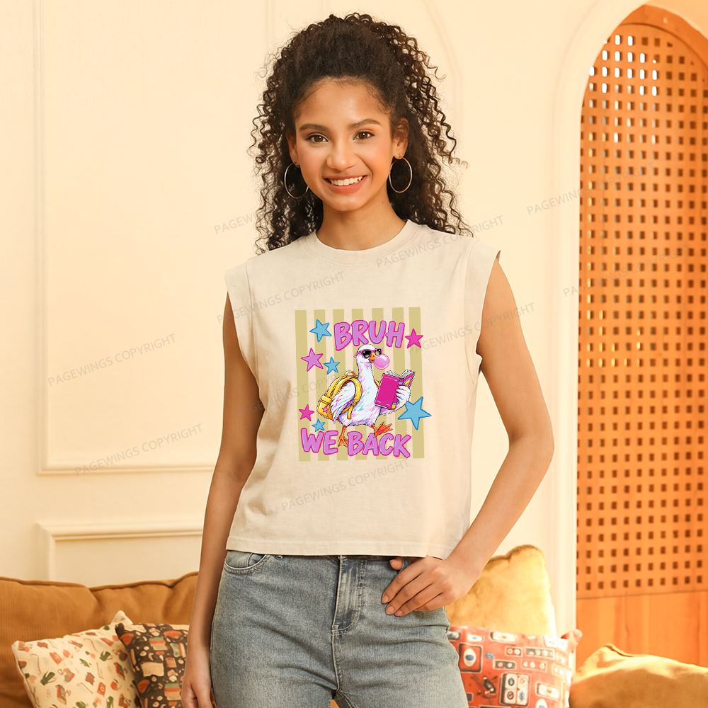 Pagewing Back To School Goose16201 Women's Washed Tank Top