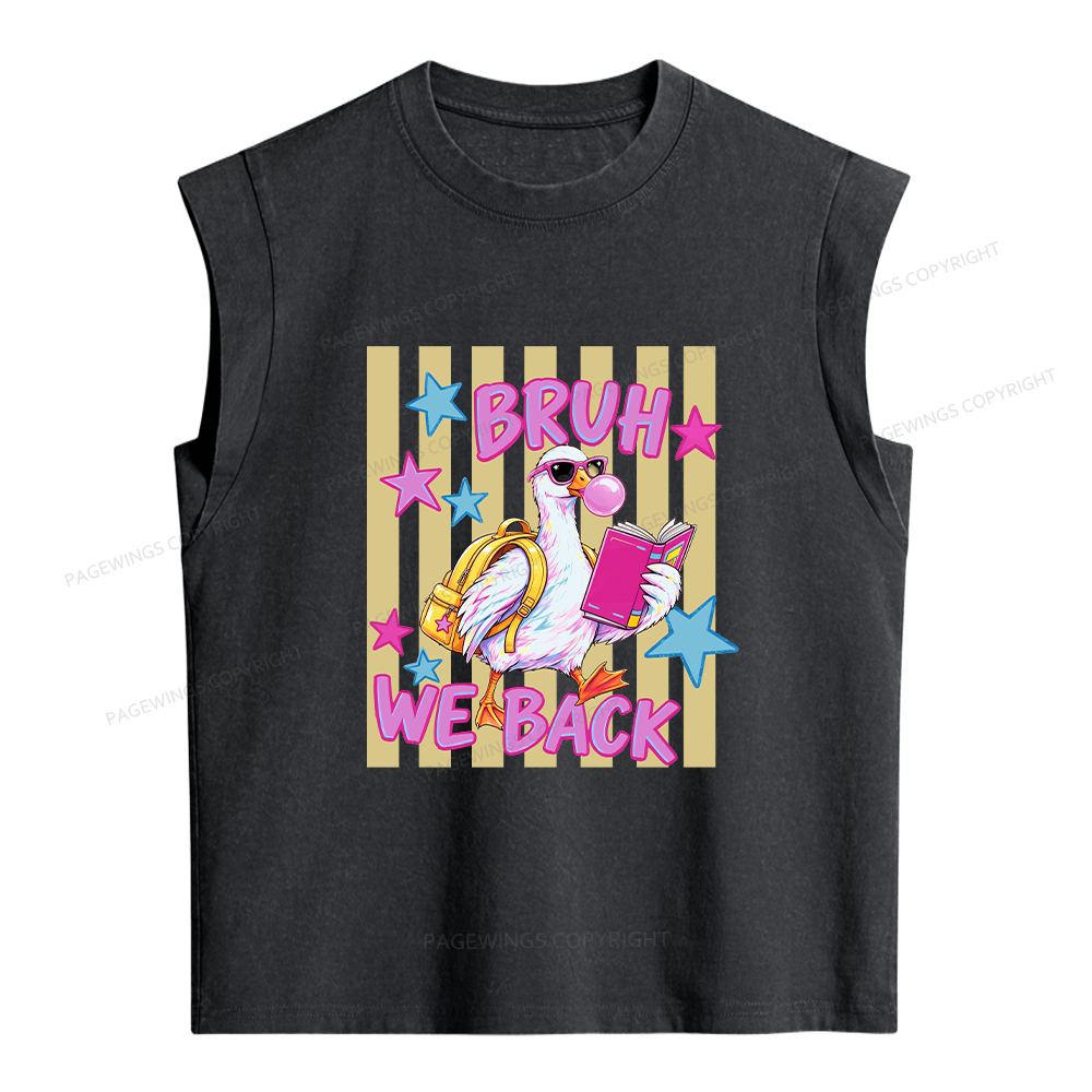 Pagewing Back To School Goose16201 Women's Washed Tank Top