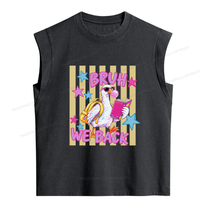 Pagewing Back To School Goose16201 Women's Washed Tank Top