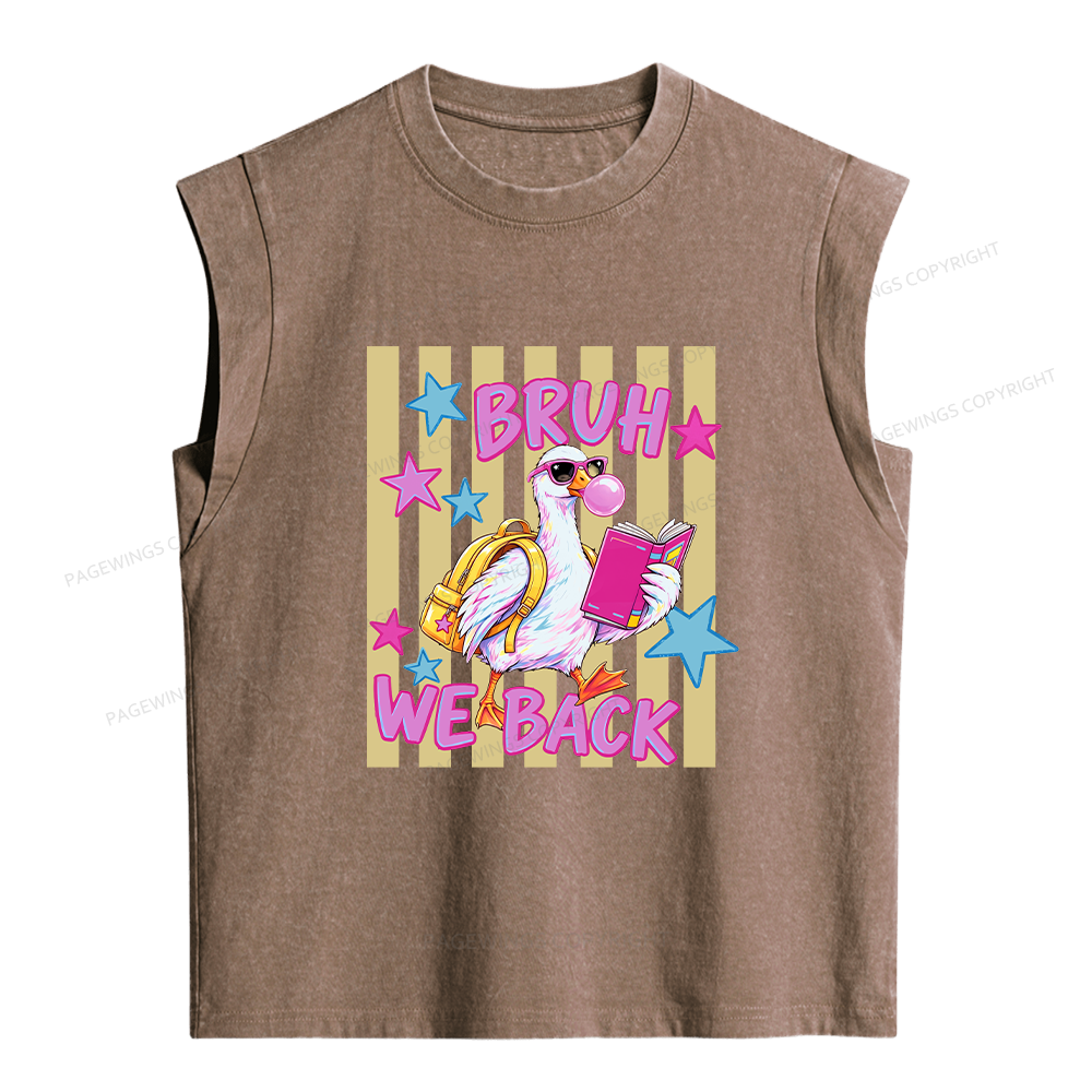 Pagewing Back To School Goose16201 Women's Washed Tank Top
