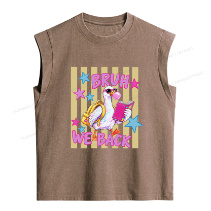 Pagewing Back To School Goose16201 Women's Washed Tank Top