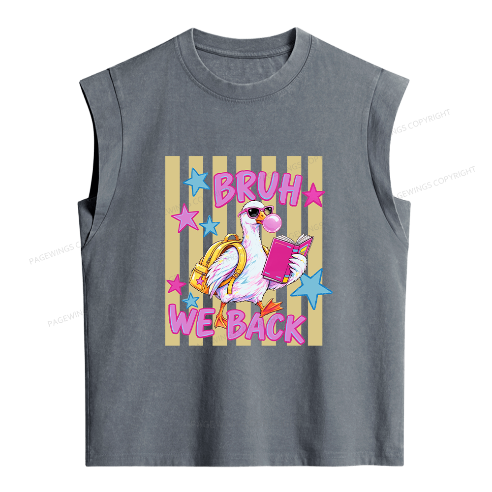 Pagewing Back To School Goose16201 Women's Washed Tank Top