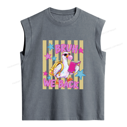 Pagewing Back To School Goose16201 Women's Washed Tank Top