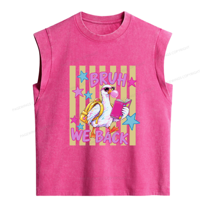 Pagewing Back To School Goose16201 Women's Washed Tank Top