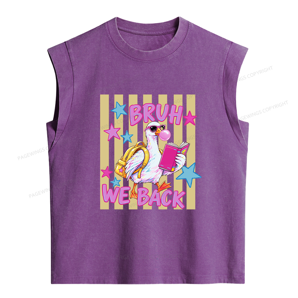 Pagewing Back To School Goose16201 Women's Washed Tank Top