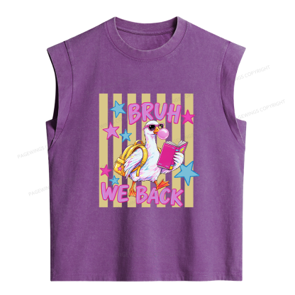 Pagewing Back To School Goose16201 Women's Washed Tank Top