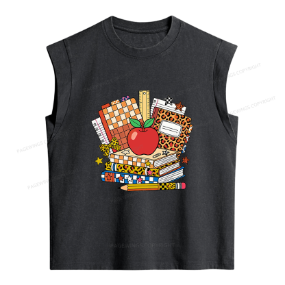 Pagewing Coquette Back To School16199 Women's Washed Tank Top