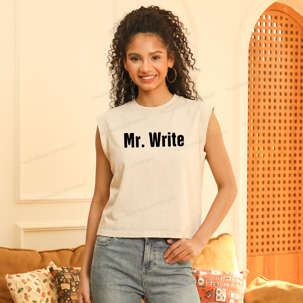 Pagewing Funny Novelist Writer16211 Women's Washed Tank Top
