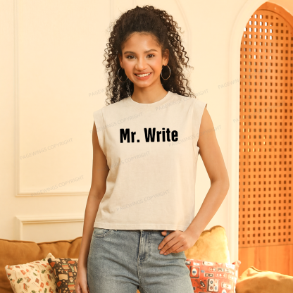 Pagewing Funny Novelist Writer16211 Women's Washed Tank Top