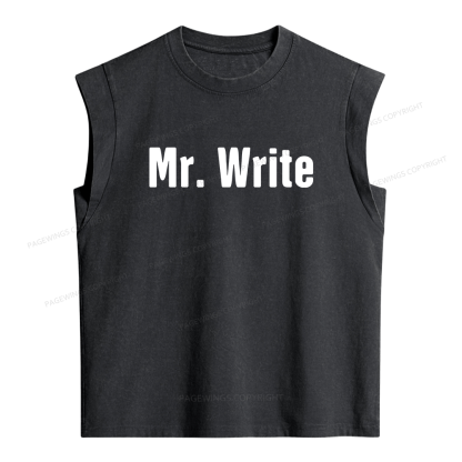 Pagewing Funny Novelist Writer16211 Women's Washed Tank Top
