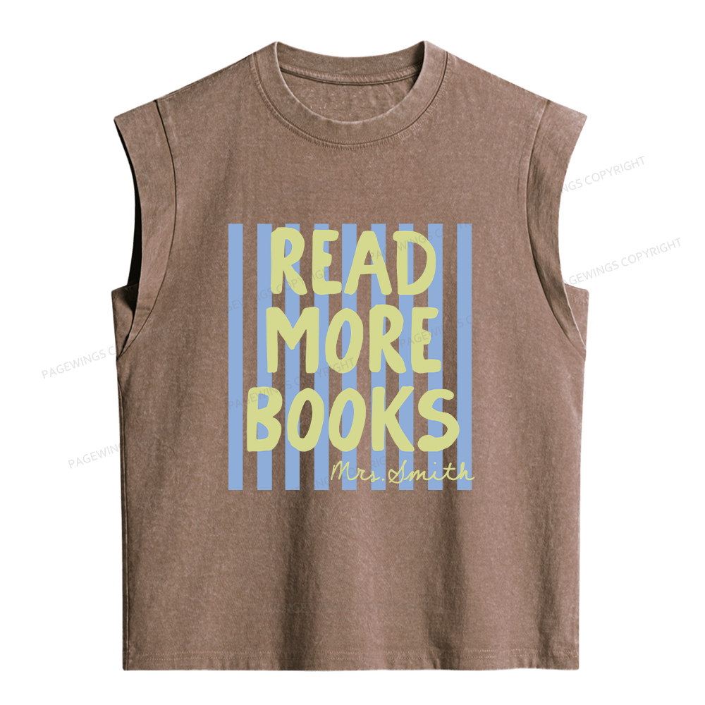 Pagewing Personalized Reading16213 Women's Washed Tank Top