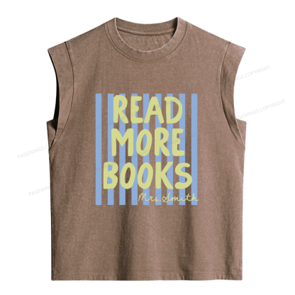 Pagewing Personalized Reading16213 Women's Washed Tank Top
