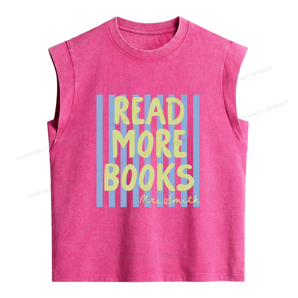 Pagewing Personalized Reading16213 Women's Washed Tank Top